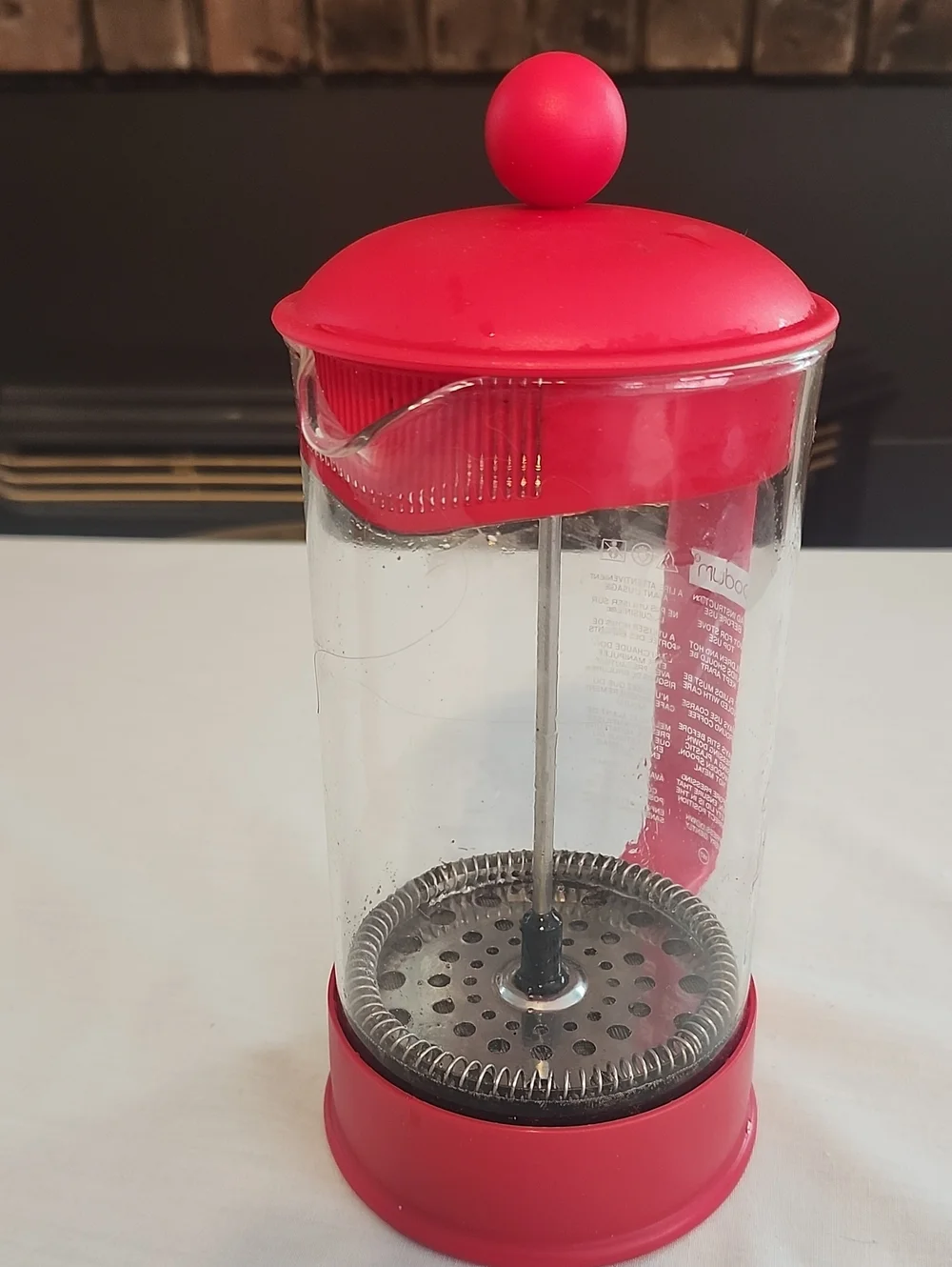 Bodum French Press Coffee Maker Red